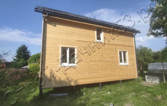 3 Каркасный дом Д-93, 8x6м, 100.4 М², Московская область, Чеховский район, деревня Городище (1)